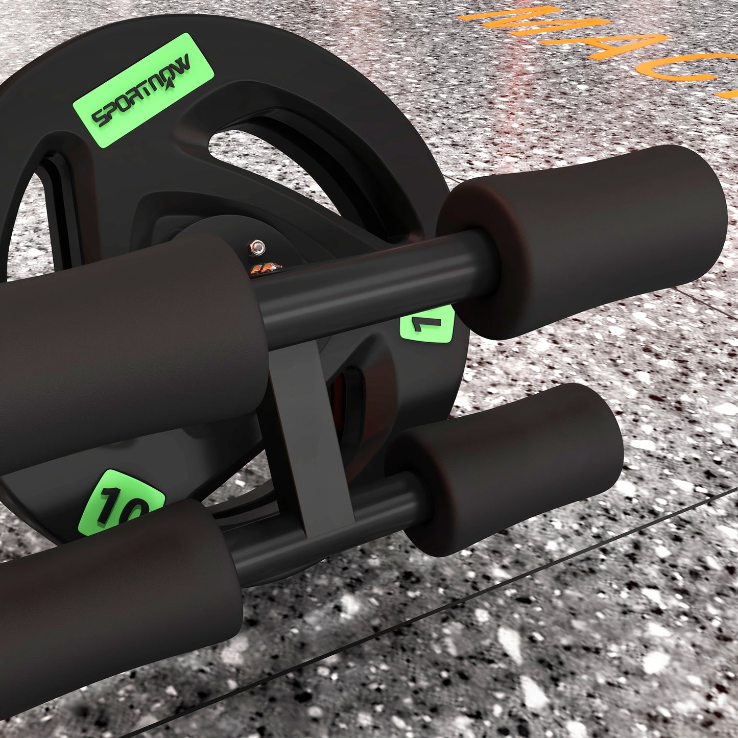 Tib Bar with 2 x 10kg Olympic Weight Plates, Tibialis Trainer Calf Raise Machine for Shin Splints and Knee Pain Relief
