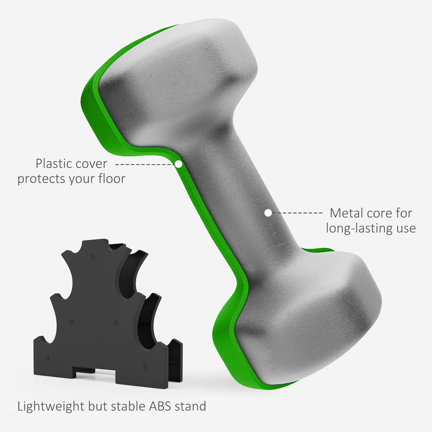 Dumbbells Set with Dumbbell Rack