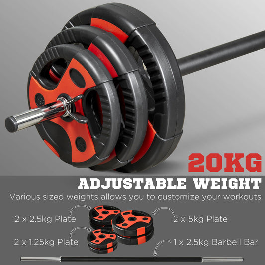 20kg Barbell Weights Set