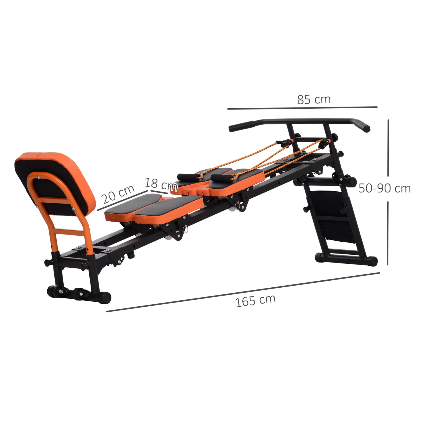Flat or Incline Home Gym Equipment with Adjustable Push Up Stand