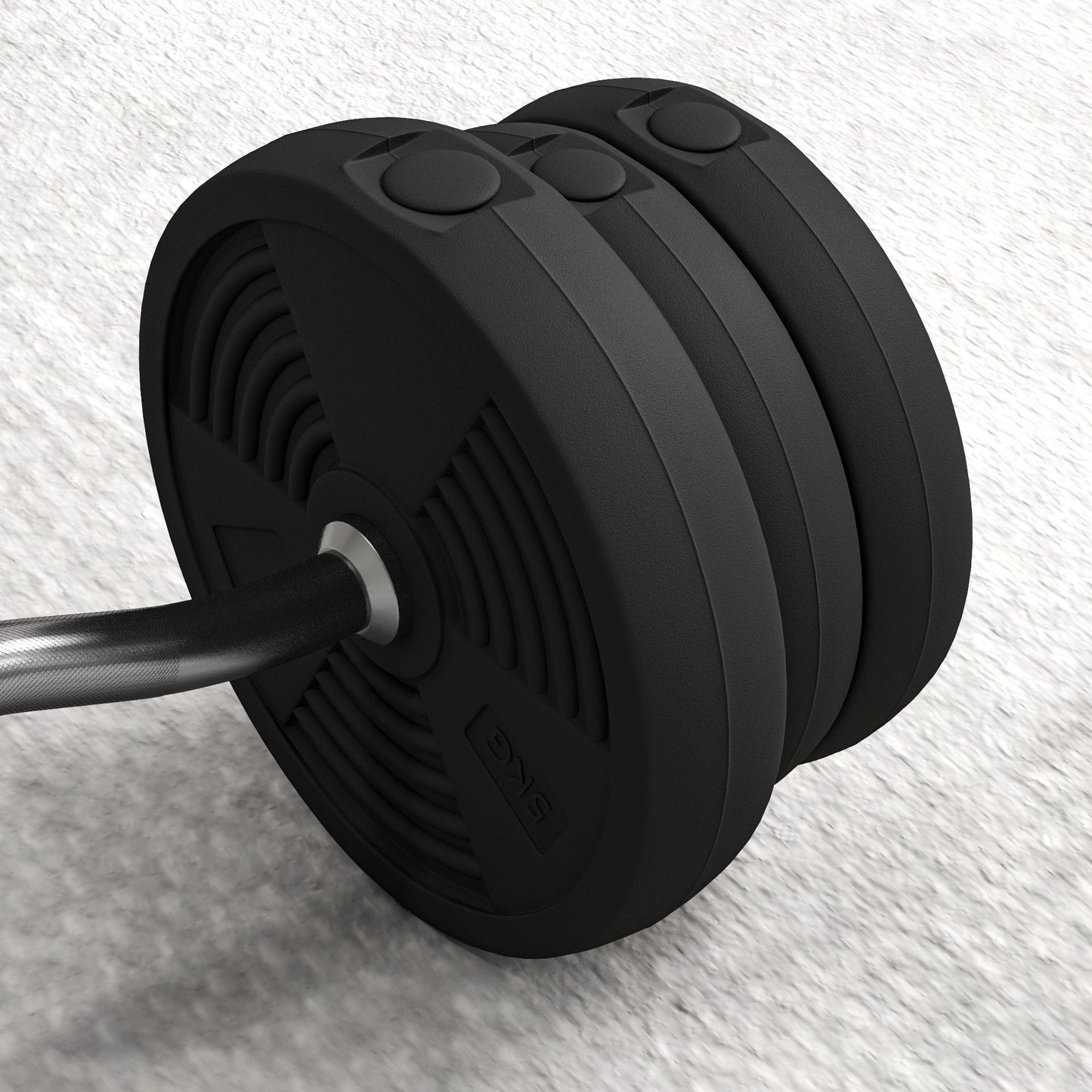 25kg Barbell Set, Adjustable Weights with Curl Bar and Non-slip Handle