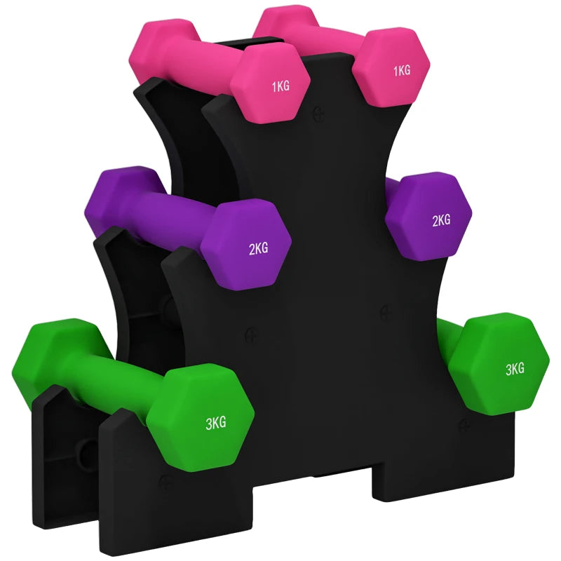 Dumbbells Set with Dumbbell Rack