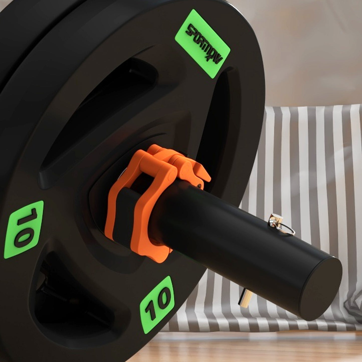 Tib Bar with 2 x 10kg Olympic Weight Plates, Tibialis Trainer Calf Raise Machine for Shin Splints and Knee Pain Relief