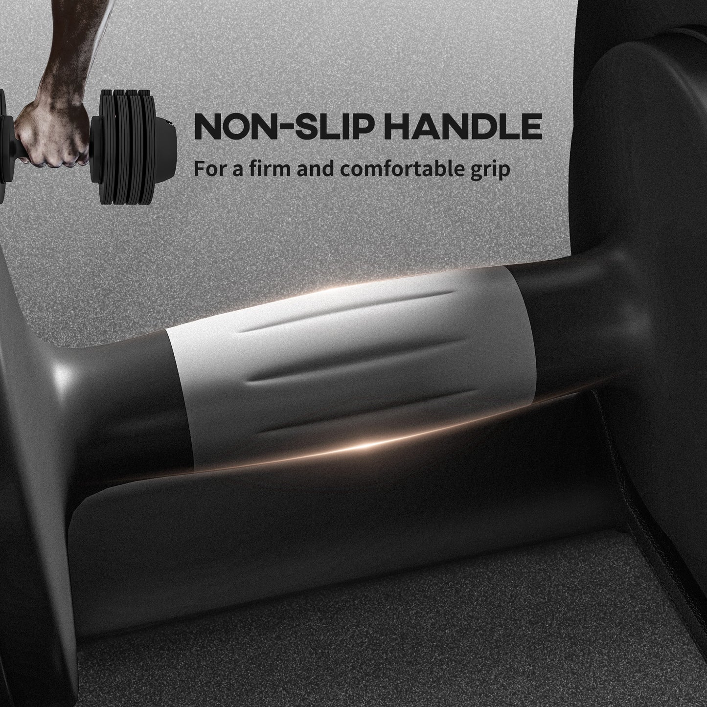 2 x 24KG Adjustable Dumbbells Set, 4-in-1 Weights Set with Storage Tray